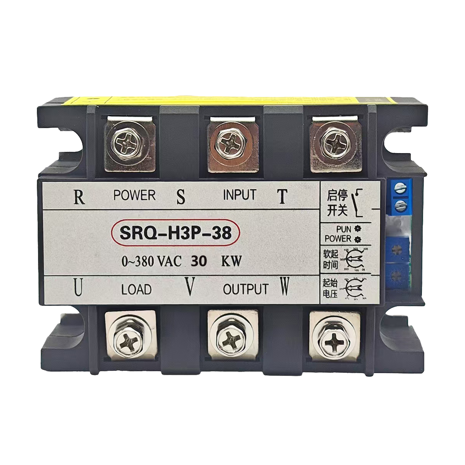 380V SRQ-3P-30KW motor soft starter for pump fan motor slow start high power solid state relay