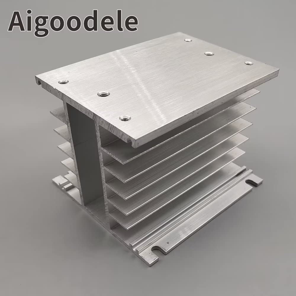 H110 Aluminum Heat Sink | Three Phase Solid State Relay Cooling 10A-40A