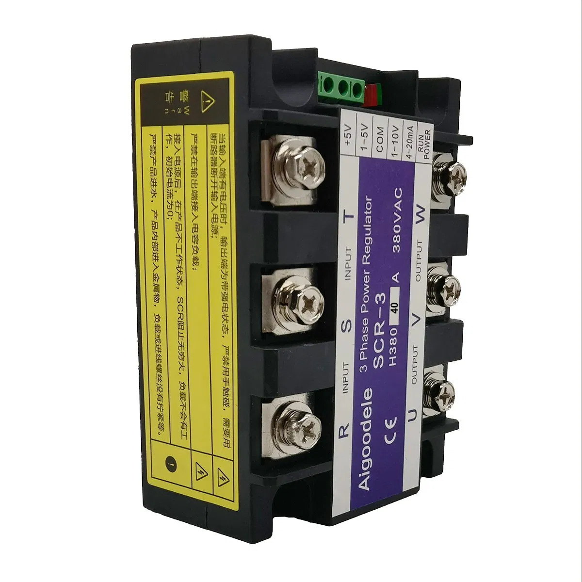 SCR-3 40A Three-Phase Voltage Regulator - 0-10V/4-20MA/Potentiometer Control