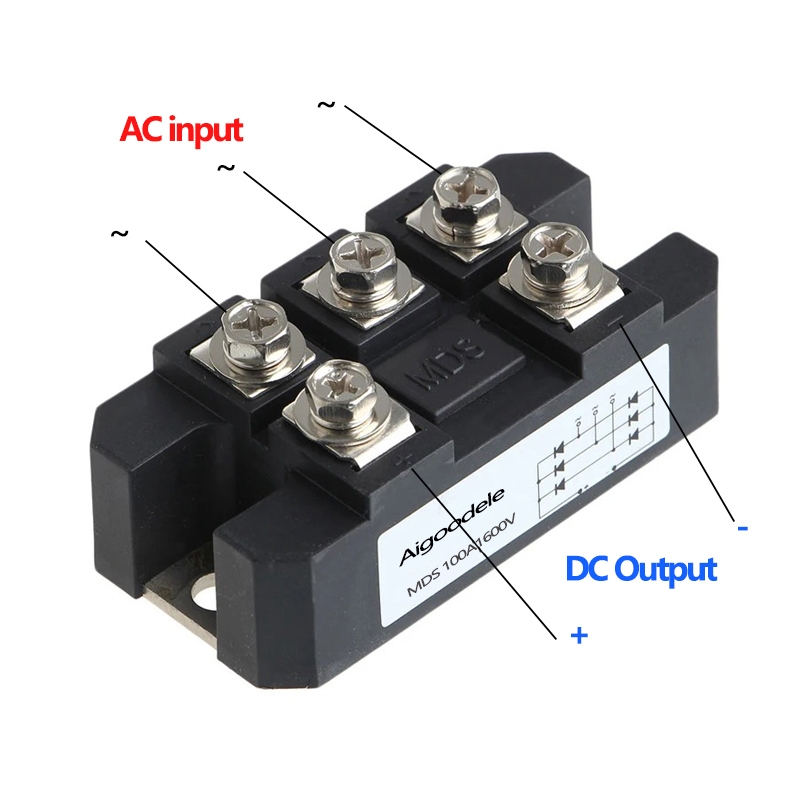 MDS100A 1600V 100A Three Phase Bridge Rectifier | Control Thyristor Module