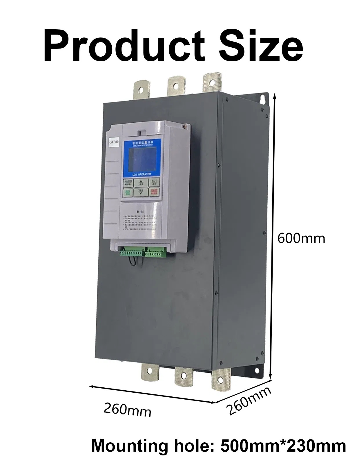 Factory 132kw 265A Built-in Bypass Soft Starter for Compressor 175HP 