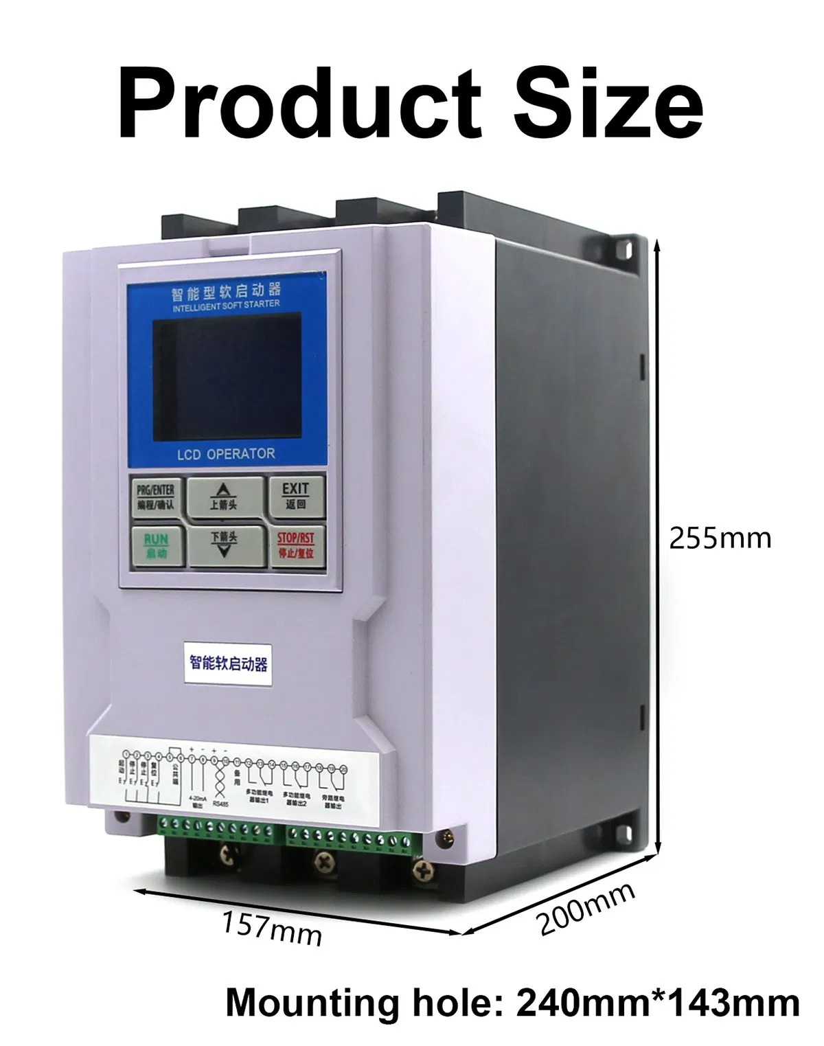 Top Quality 45kw 60HP 90A 380V AC Motor Control Soft Starter 