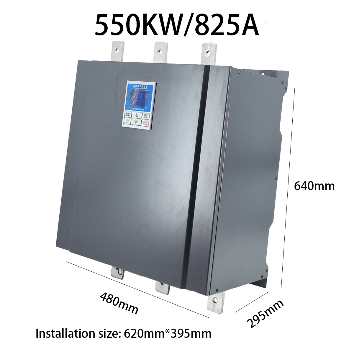 New 825A 550kw SCR Three Phase AC Power Regulator for Electric Furnace Heater 