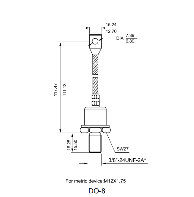 100U(R) Diode | Stud Mount Rectifier 100A | Standard & Reverse Polarity