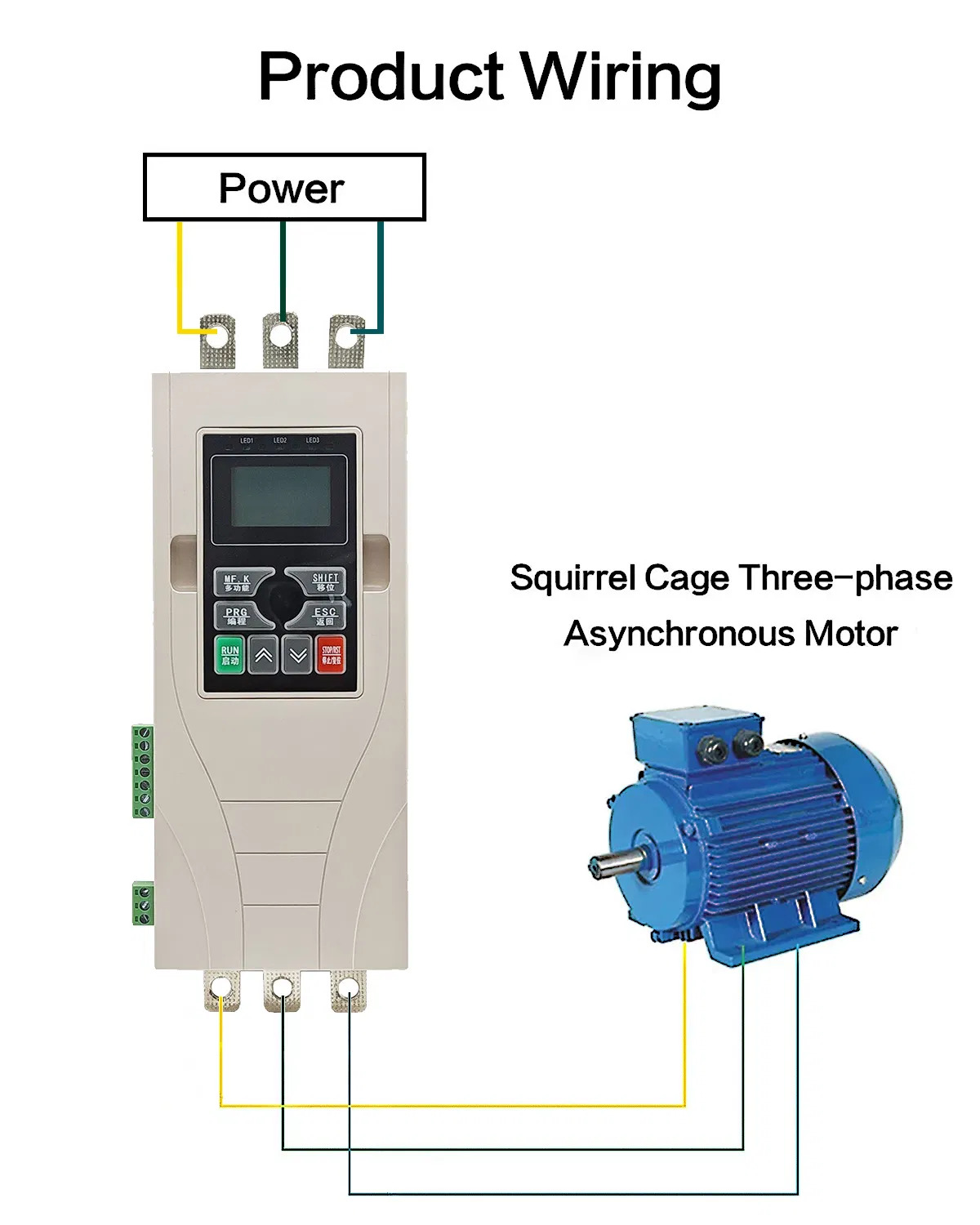 18.5kw 25HP 37A 3 Phase 380V Motor Protection Soft Starter