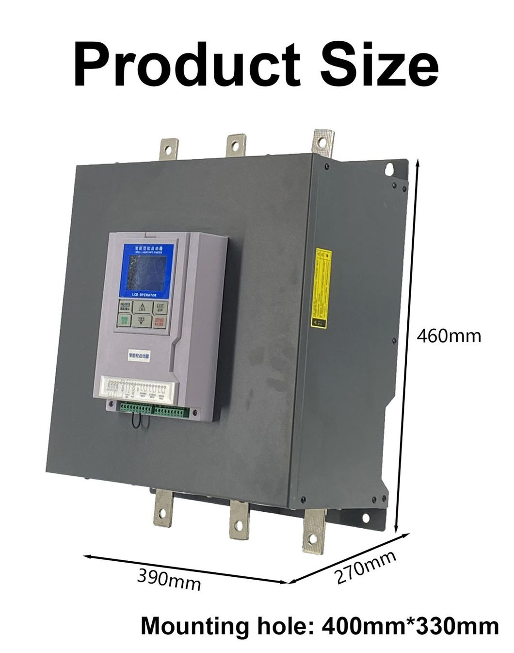 Control Asynchronous Motor 250kw 335HP 500A 380V AC Soft Starter 