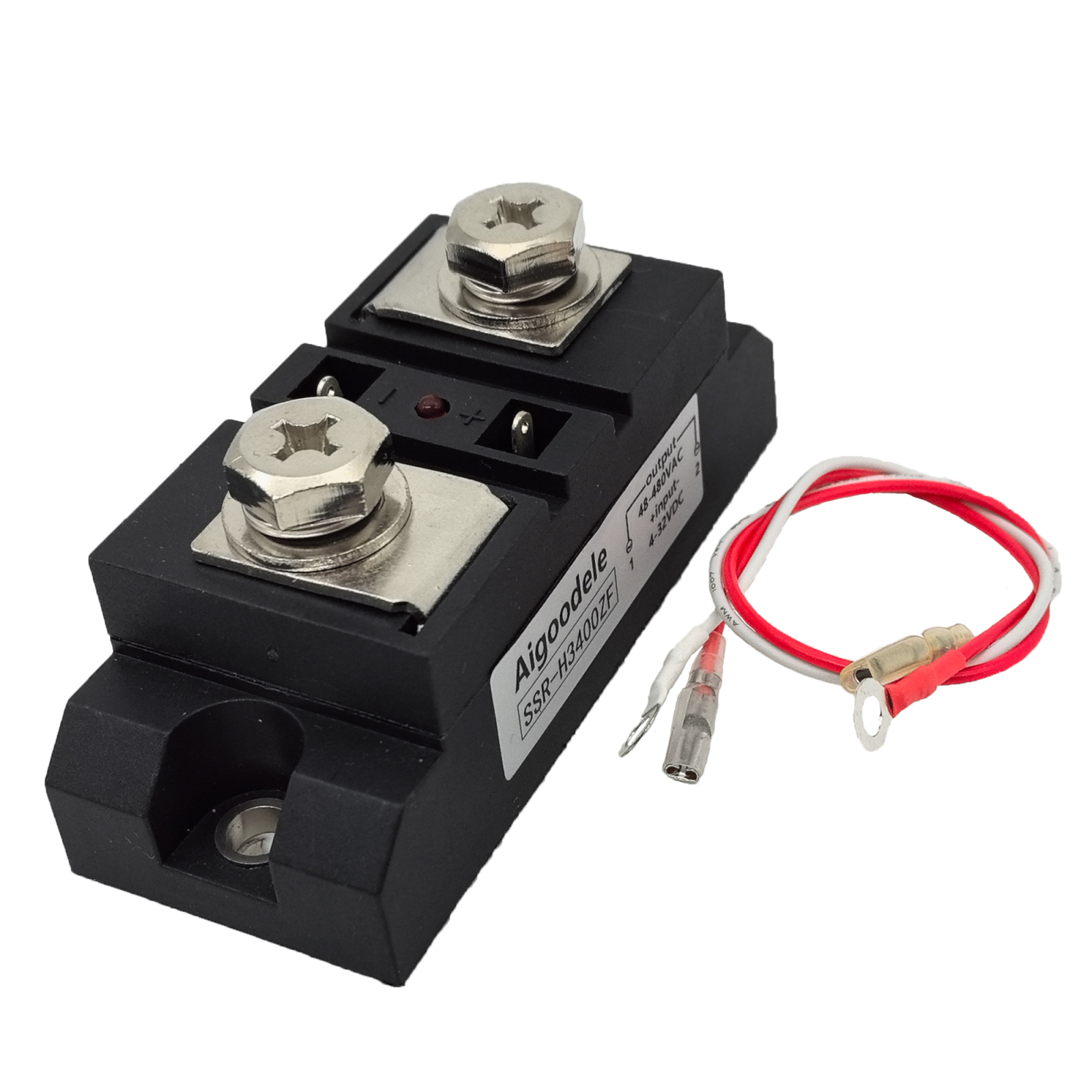 Industrial Solid State Relay, 400A DC Control AC SSR Industrial Solid State Relay H3400ZF Anti-Vibration for Petrochemical Equipment 