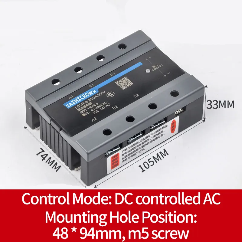 Solid State Relay Lssr-3 200A Three Phase DC to AC Solid State Regulator
