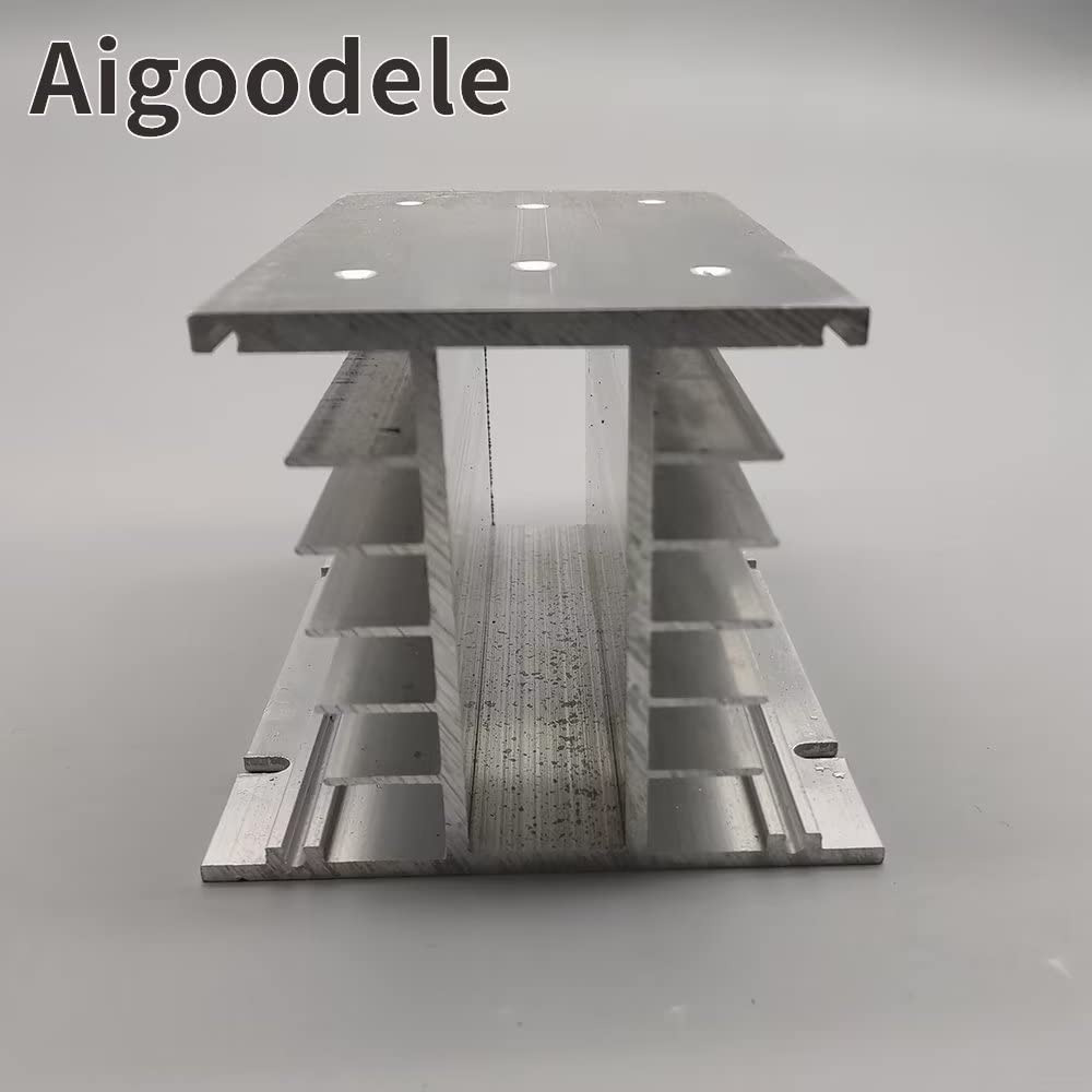 H150 Aluminum Heat Sink with 220V Fan | Single Phase SSR Cooling 40A-80A