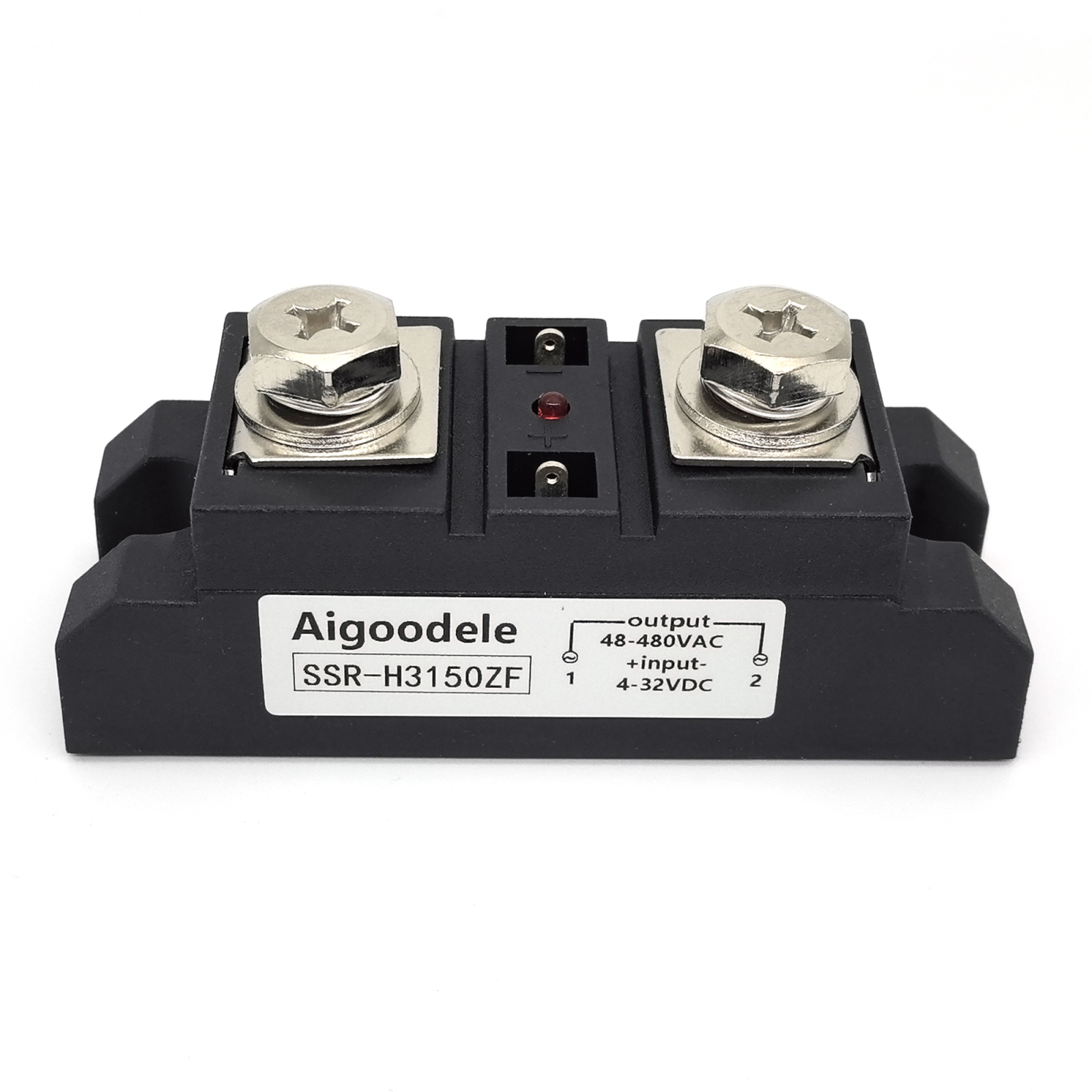 Solid State Relay, 150A Relay H3150ZF SSR DC to AC Machinery Control Input4-32VDC Load 24-480VAC Solid Module State Relay