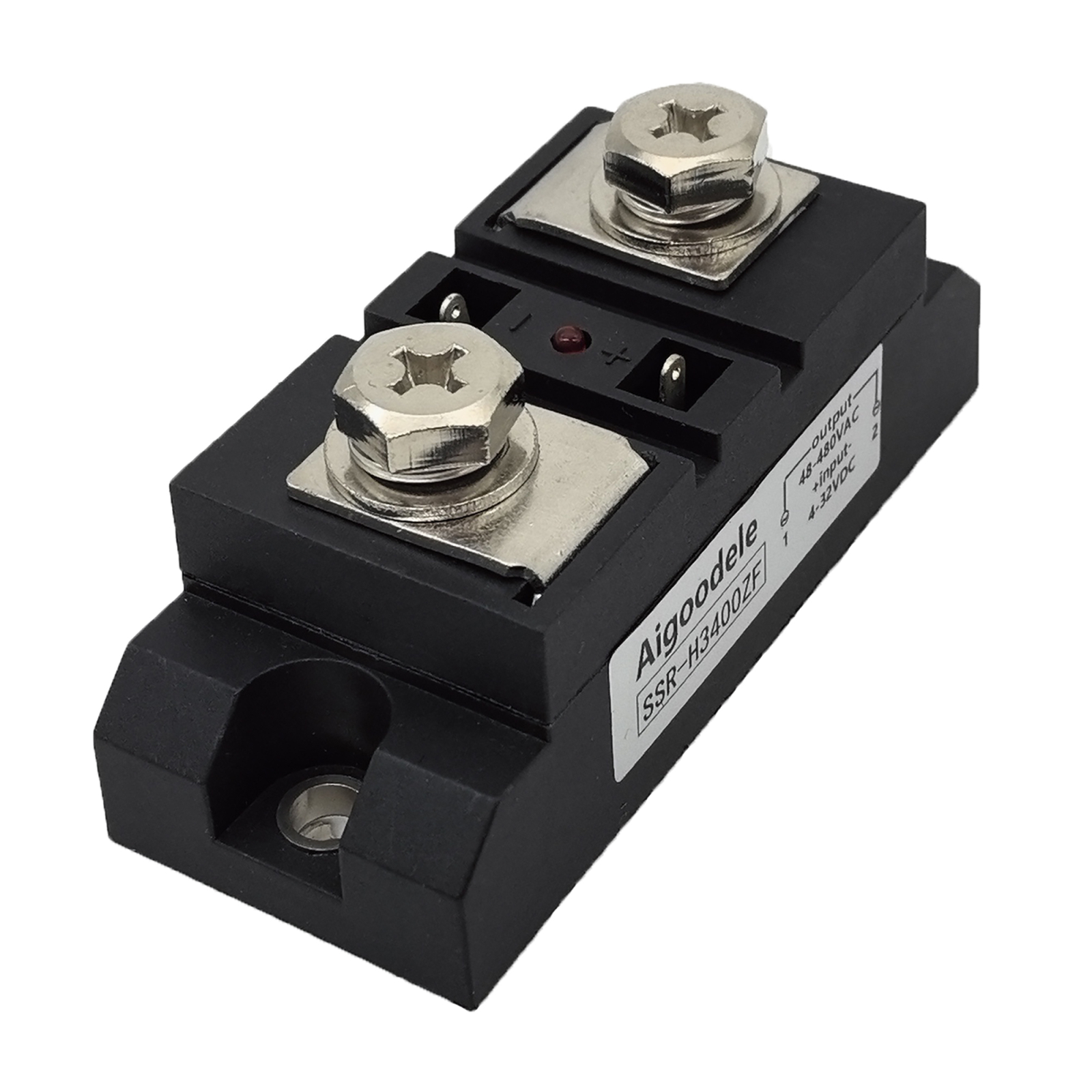 Industrial Solid State Relay, 400A DC Control AC SSR Industrial Solid State Relay H3400ZF Anti-Vibration for Petrochemical Equipment 