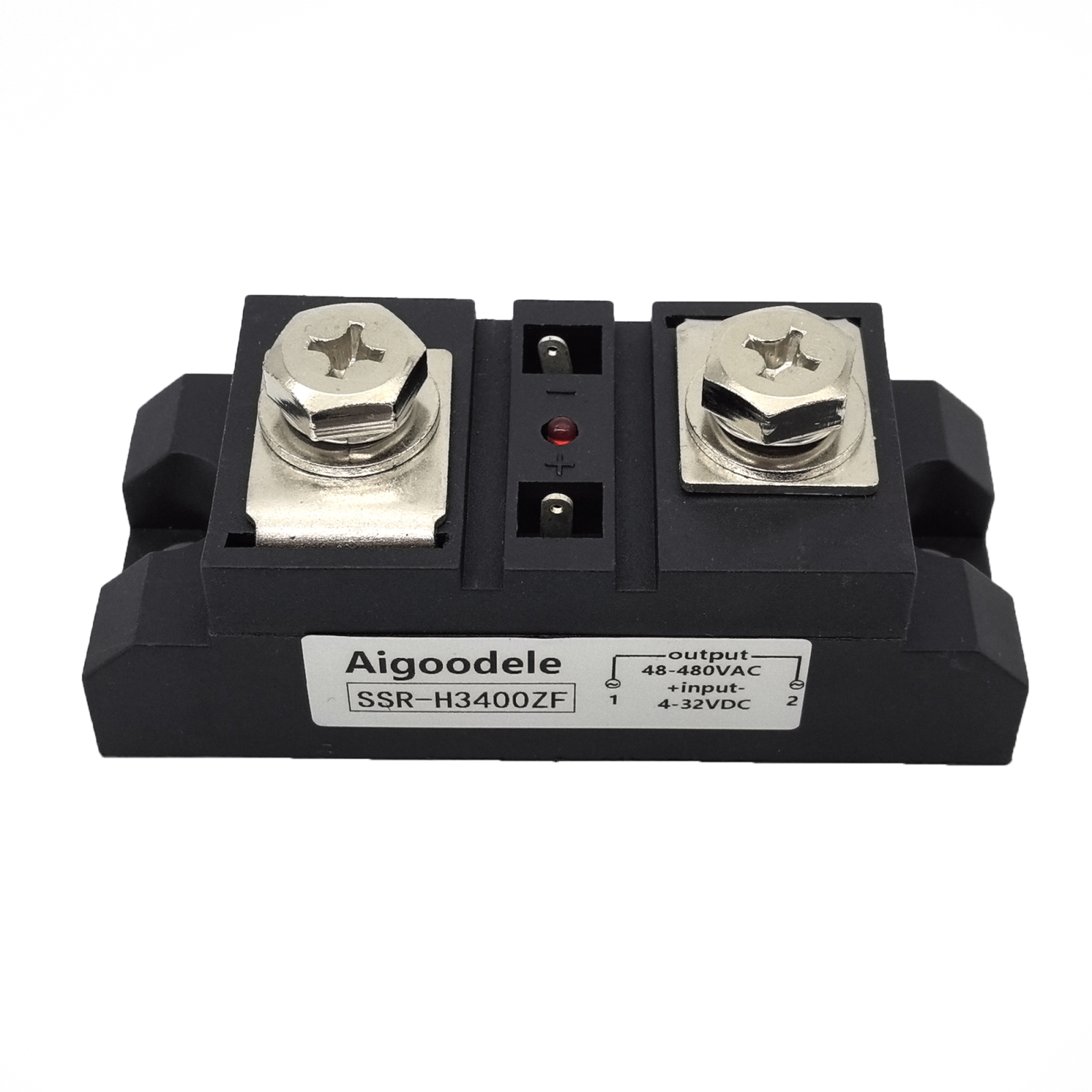 Industrial Solid State Relay, 400A DC Control AC SSR Industrial Solid State Relay H3400ZF Anti-Vibration for Petrochemical Equipment 