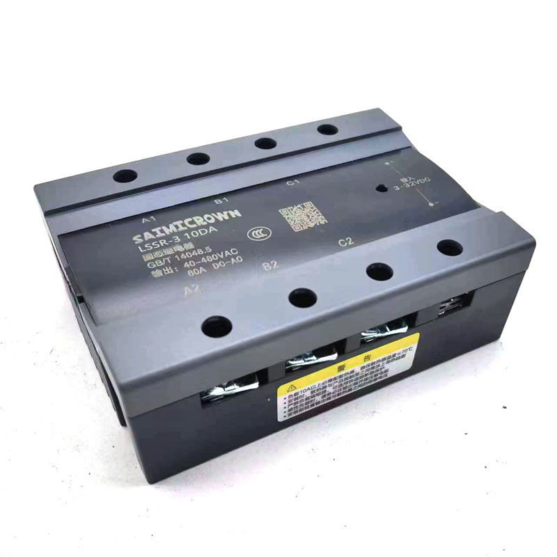Three-Phase Solid State Relay LSSR-3 200DA Three-Phase DC Control Industrial Non-Contact Solid State Specialized Relay for Electric Heating
