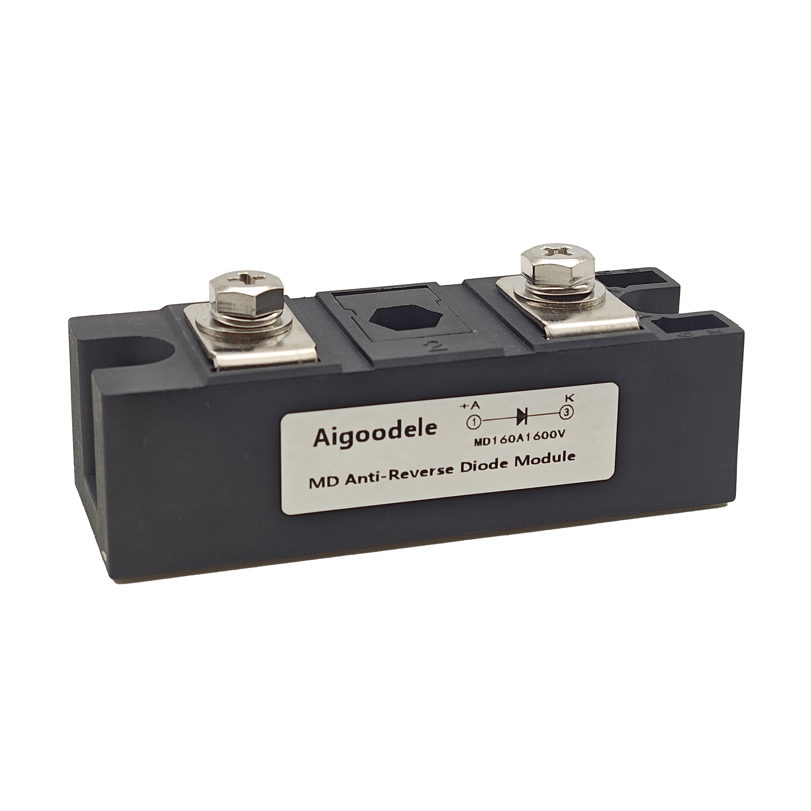 160 Amp Anti-Reverse Diode Module for Solar Power Systems 12V One Way Diode 1600V Peak Voltage MD160 Breaker for Solar Charge Controller and Photovoltaics