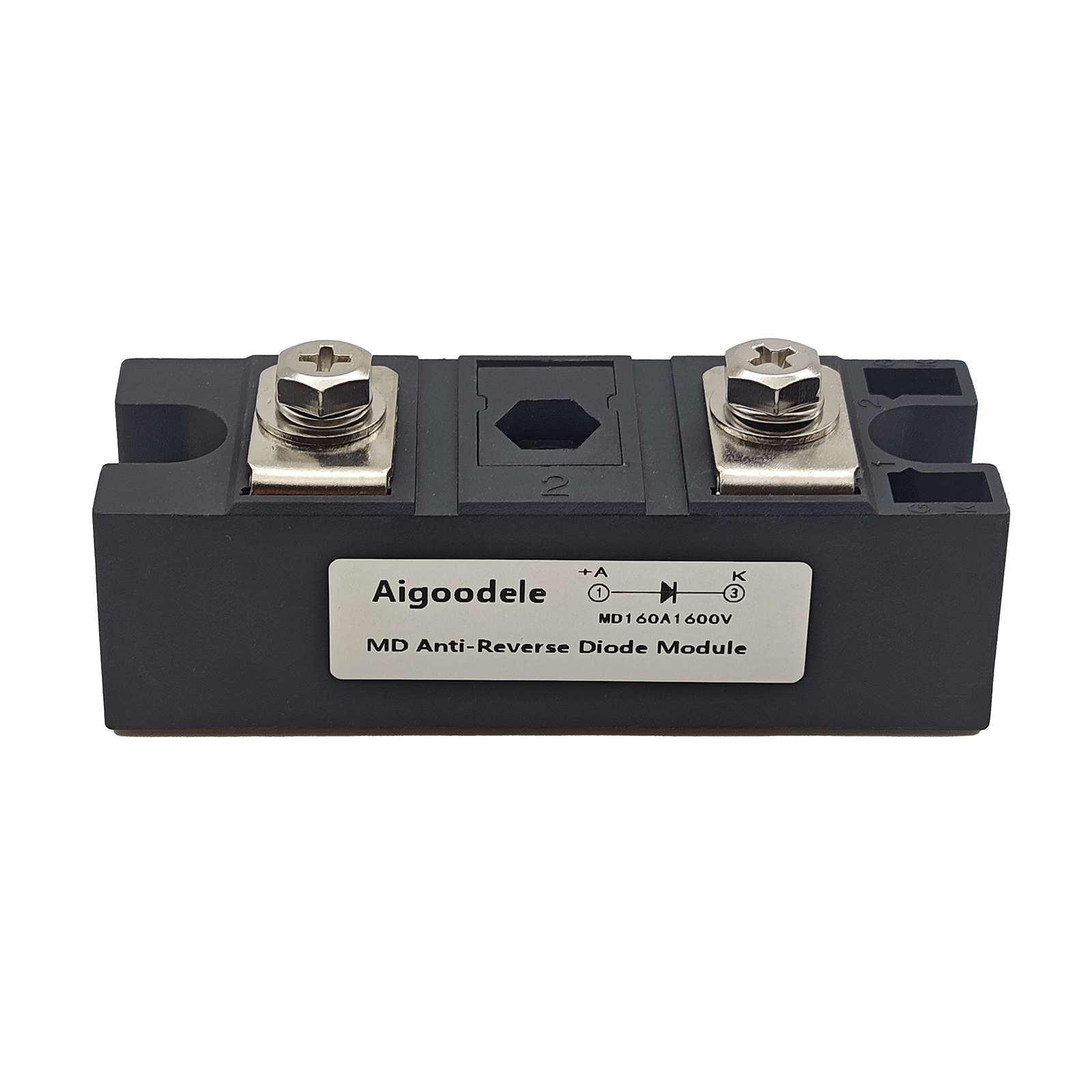 160 Amp Anti-Reverse Diode Module for Solar Power Systems 12V One Way Diode 1600V Peak Voltage MD160 Breaker for Solar Charge Controller and Photovoltaics