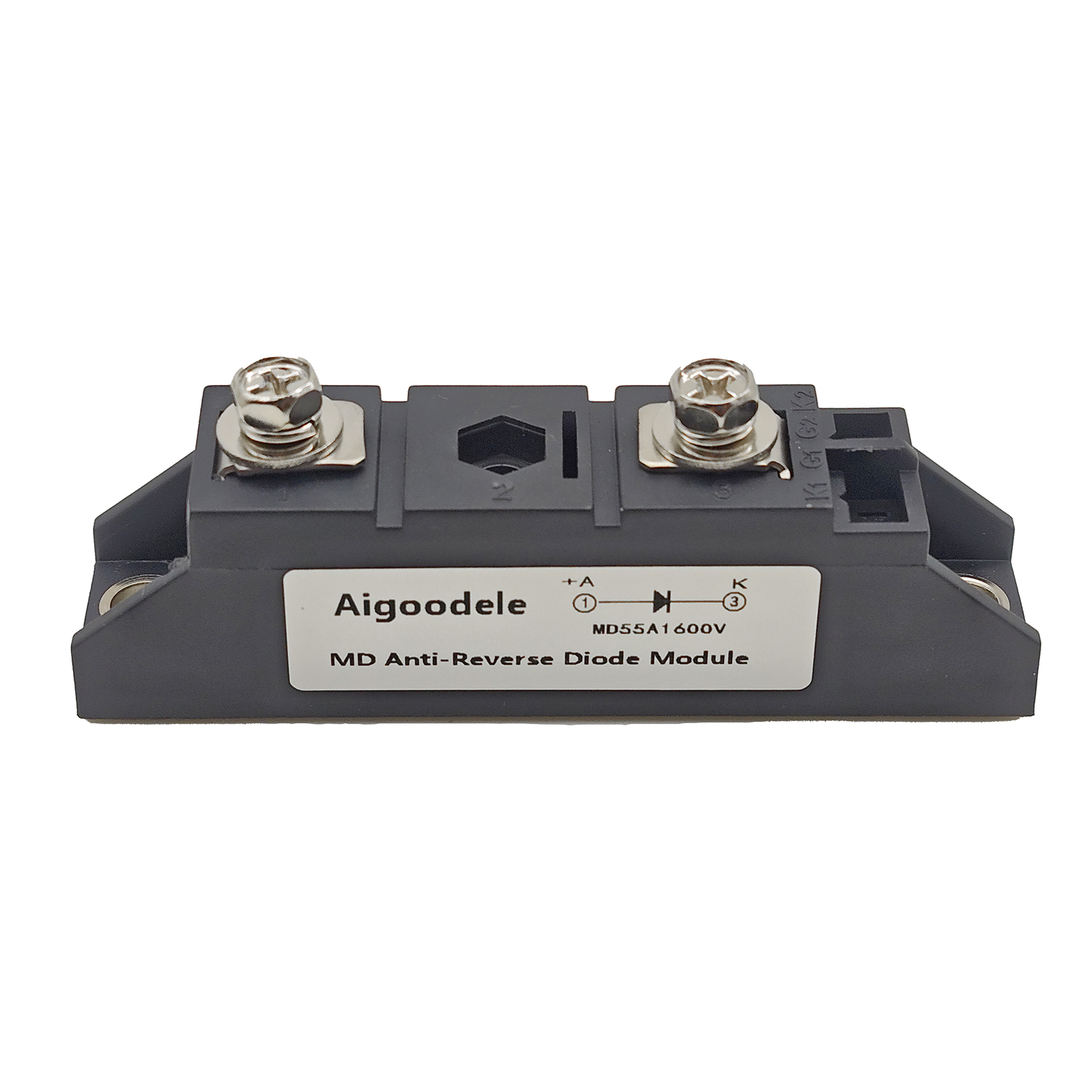 Anti-Reverse Diode Module MD55A1600V for Solar Power Systems 1600V Peak Voltage 50Amp Load Capacity DC Blocking Diode 