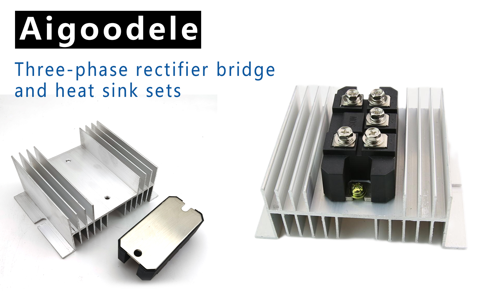 MDS150A 1600V 3 Phase Diode Bridge Rectifier 150A with W95 Heat Sink Industrial Sturdy Shockproof Packaging