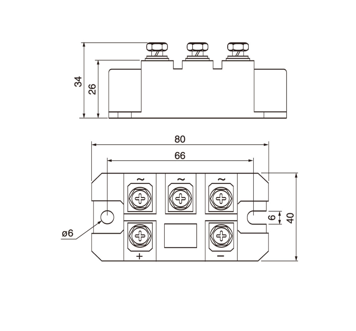 Power Supply Mds150A Bridge Rectifier Thyristor 150A