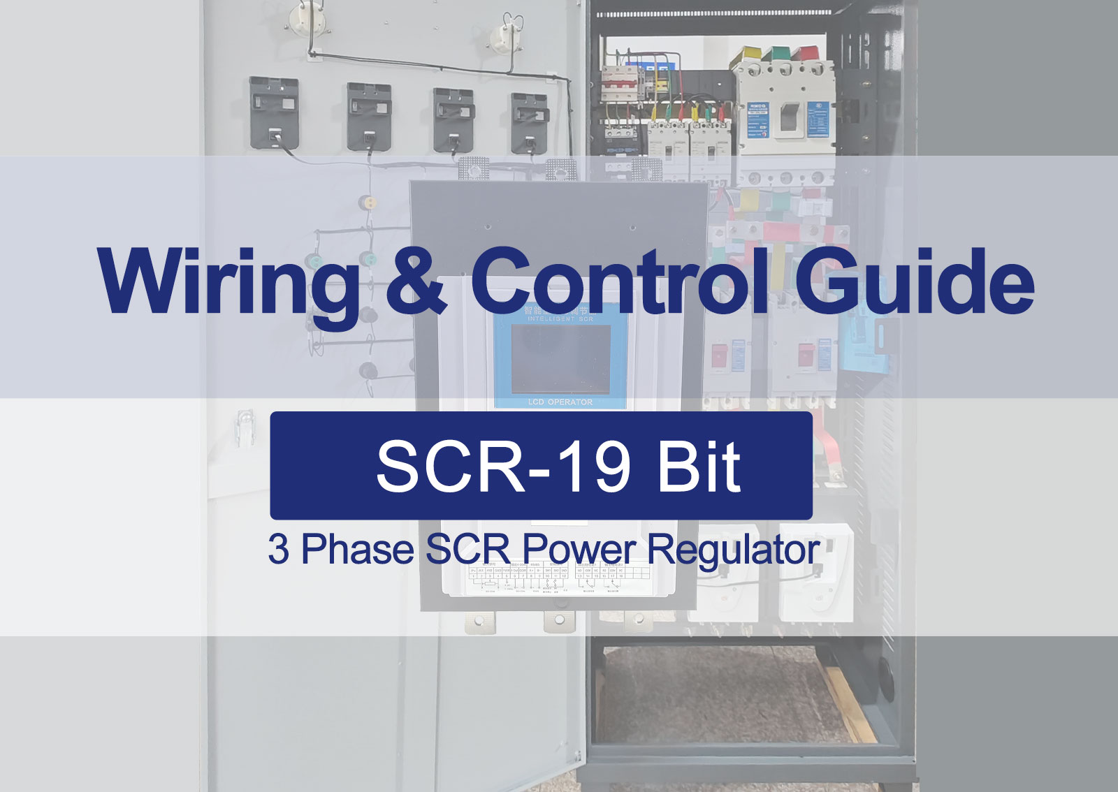 SCR-19 three-phase SCR power regulator wiring diagram and control guide for analog, digital, and PWM inputs