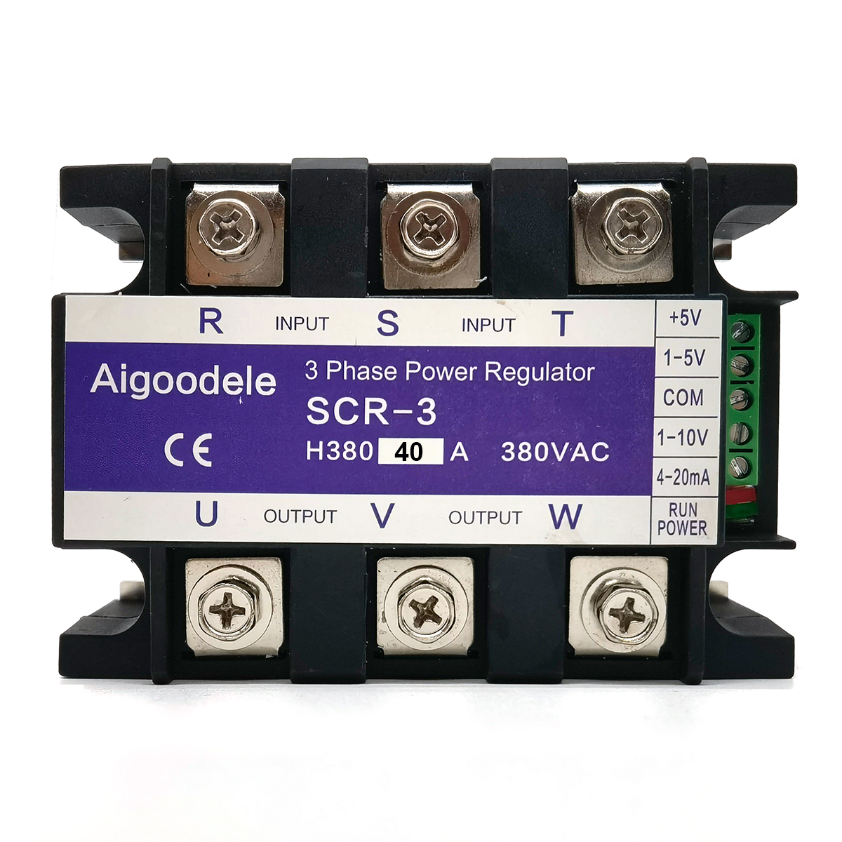 SCR-3 40A Three-Phase Voltage Regulator - 0-10V/4-20MA/Potentiometer Control