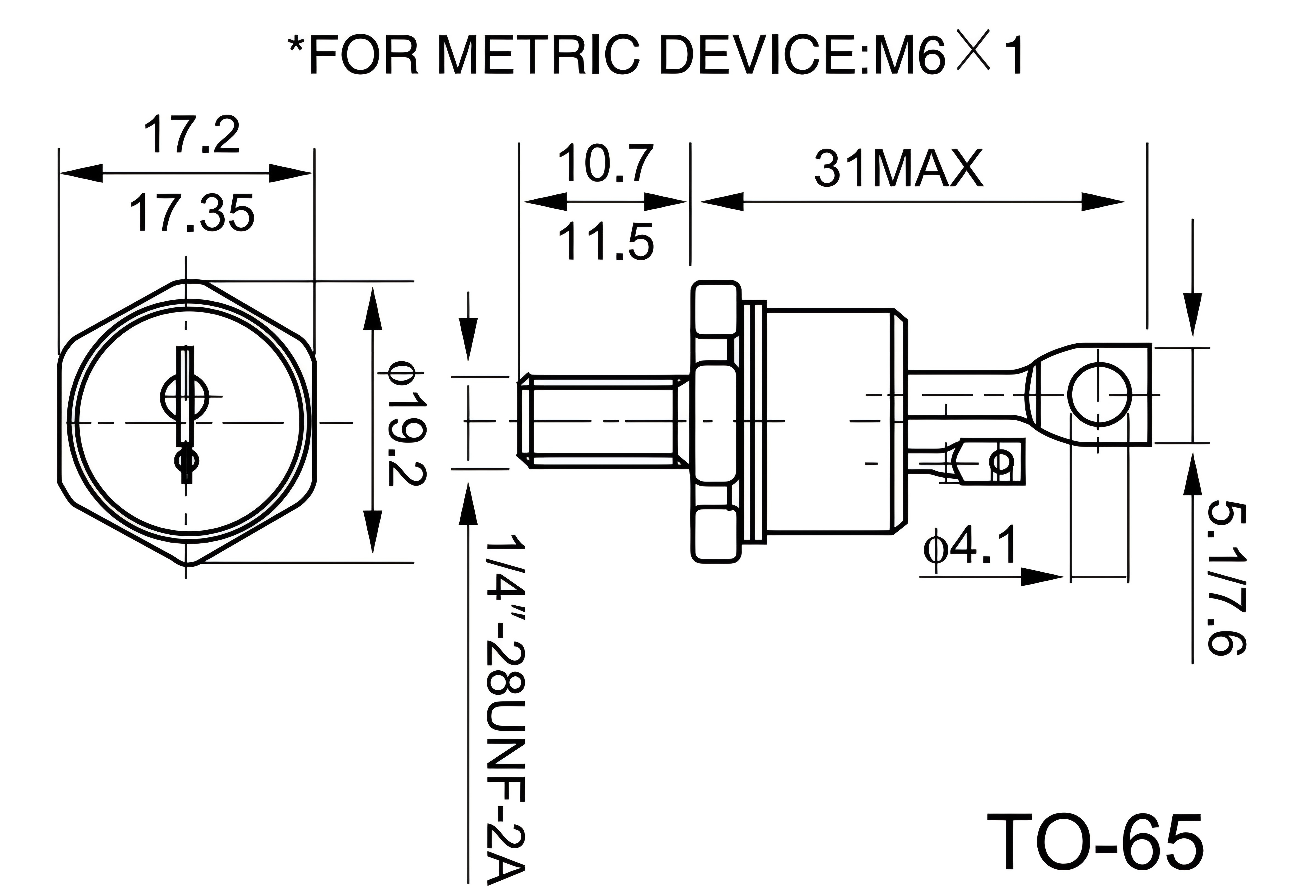 Control Thyristor Spiral Rectifier Diodes 50ria 50A 1200V To65 Stud Mount Diode Rectifier