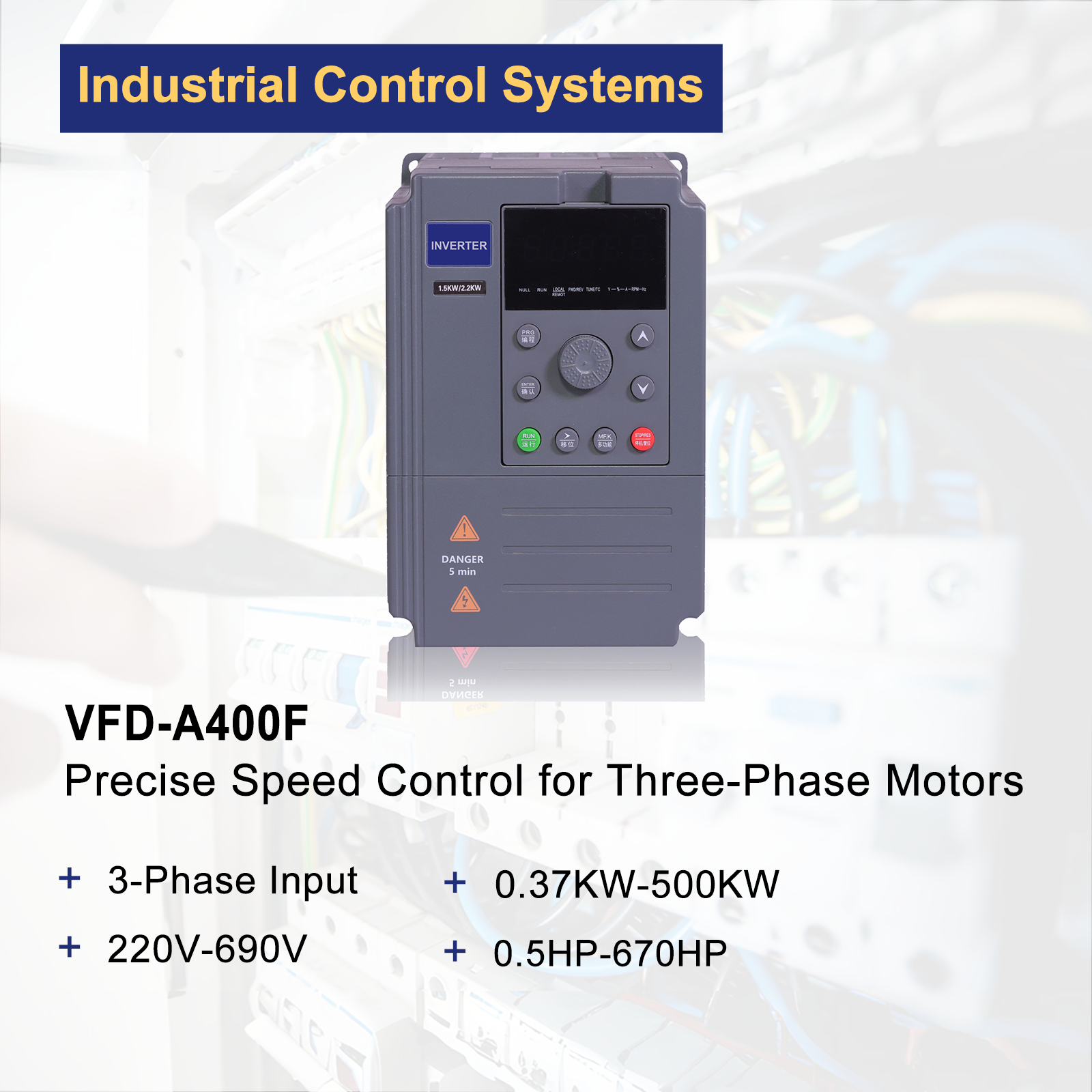 3 Phase 380V VFD Inverter