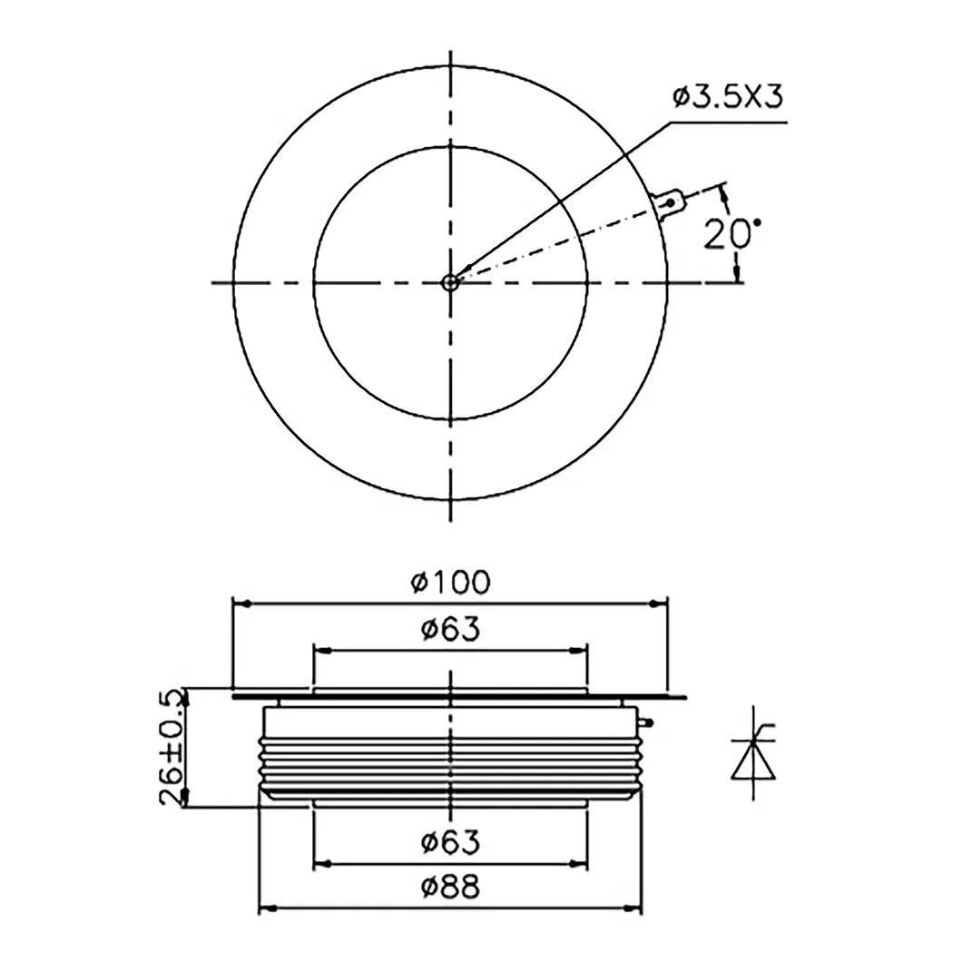 Aigoodele-Y70kke Fast Switching Thyristor, Replacement for Y70kke Techsem, Minimizing Thyristor Turn on Time