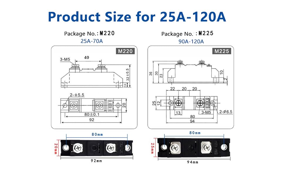 110A 1600V MD110-16 Anti-Reverse Diode | Single Channel Solar Module