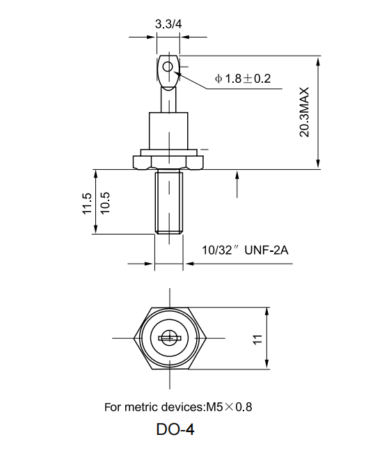 25F(R) Diode | Stud Mount Rectifier 25A Standard/Reverse Polarity