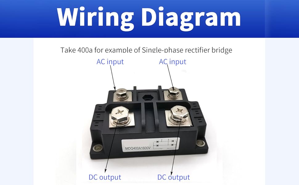 MDQ200A 1600V 200A Bridge Rectifier Diode | Single Phase Rectifier Module