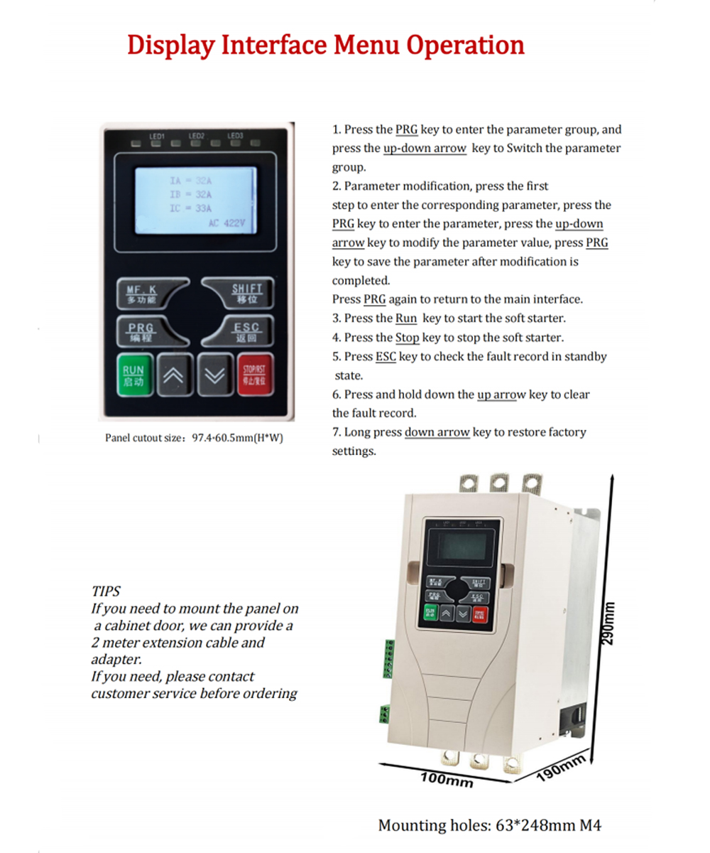 TG200-22KW 3-Phase SCR Power Controller - 380V 33A for Heating