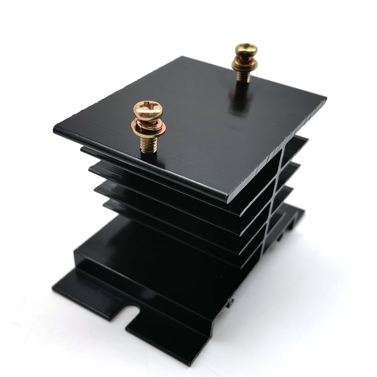 Single Phase Solid State Relay Heat Sink, Aluminum Heatsink for SSR 25A 40A, Efficient Heat Dissipation