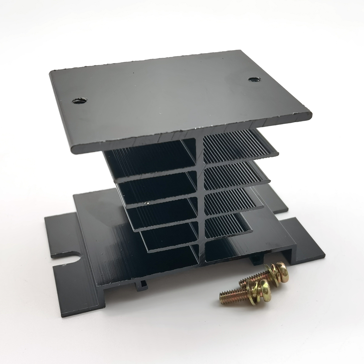 Single Phase Solid State Relay Heat Sink, Aluminum Heatsink for SSR 25A 40A, Efficient Heat Dissipation
