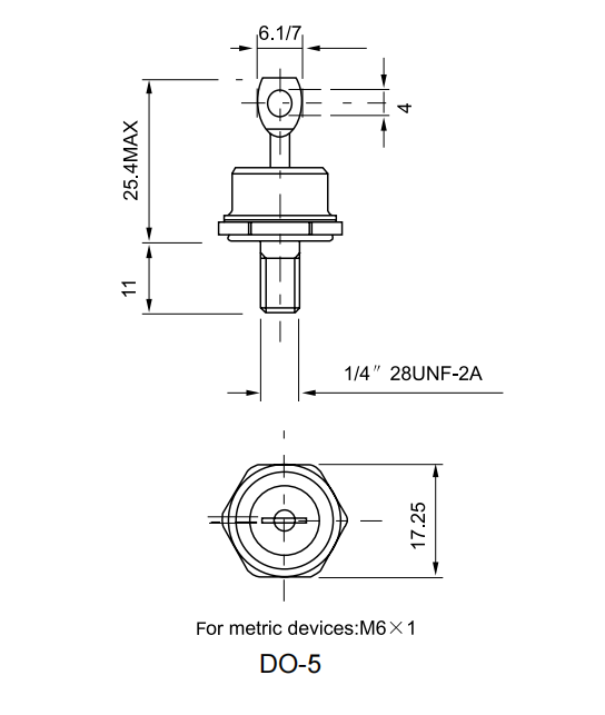 40HF120 Diode | Stud Mount Rectifier 40A 1200V