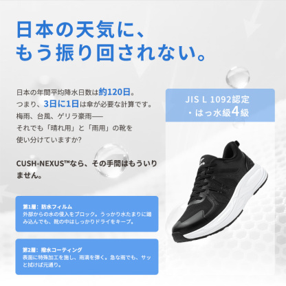 【NEW ARRIVAL】軽量クッションレースアップシューズ、日常通勤とライトアウトドアシーンに適合 CUSH-NEXUS 3