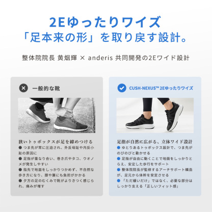 【NEW ARRIVAL】軽量クッションレースアップシューズ、日常通勤とライトアウトドアシーンに適合 CUSH-NEXUS 3
