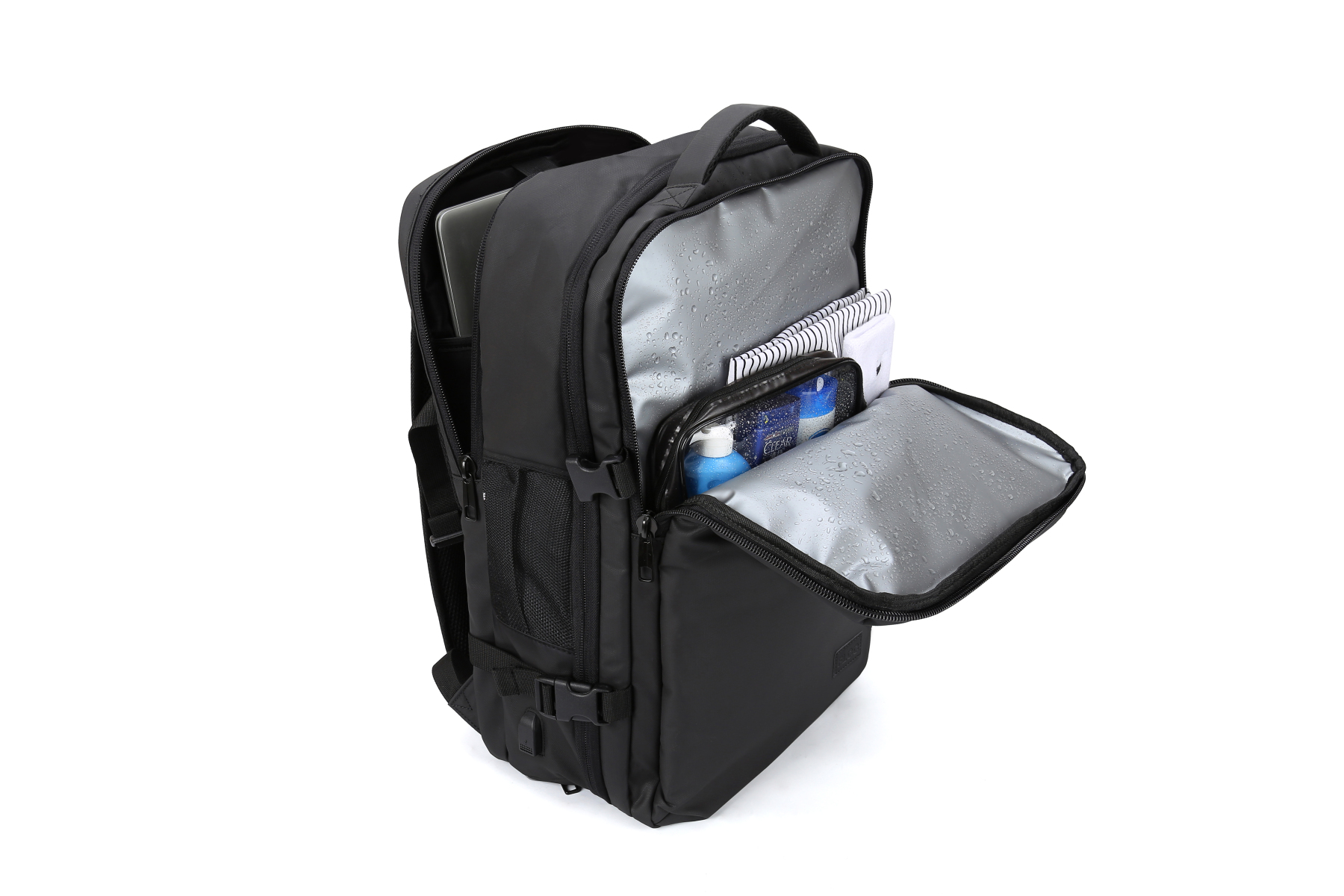 カジュアル ギフト クリスマス バックパック 通学 通勤 旅行用 背面ファスナー サイドポケット ショルダーベルト 撥水 15.6インチ ポケット 多い リュックサック 大きめ 軽量 おしゃれ