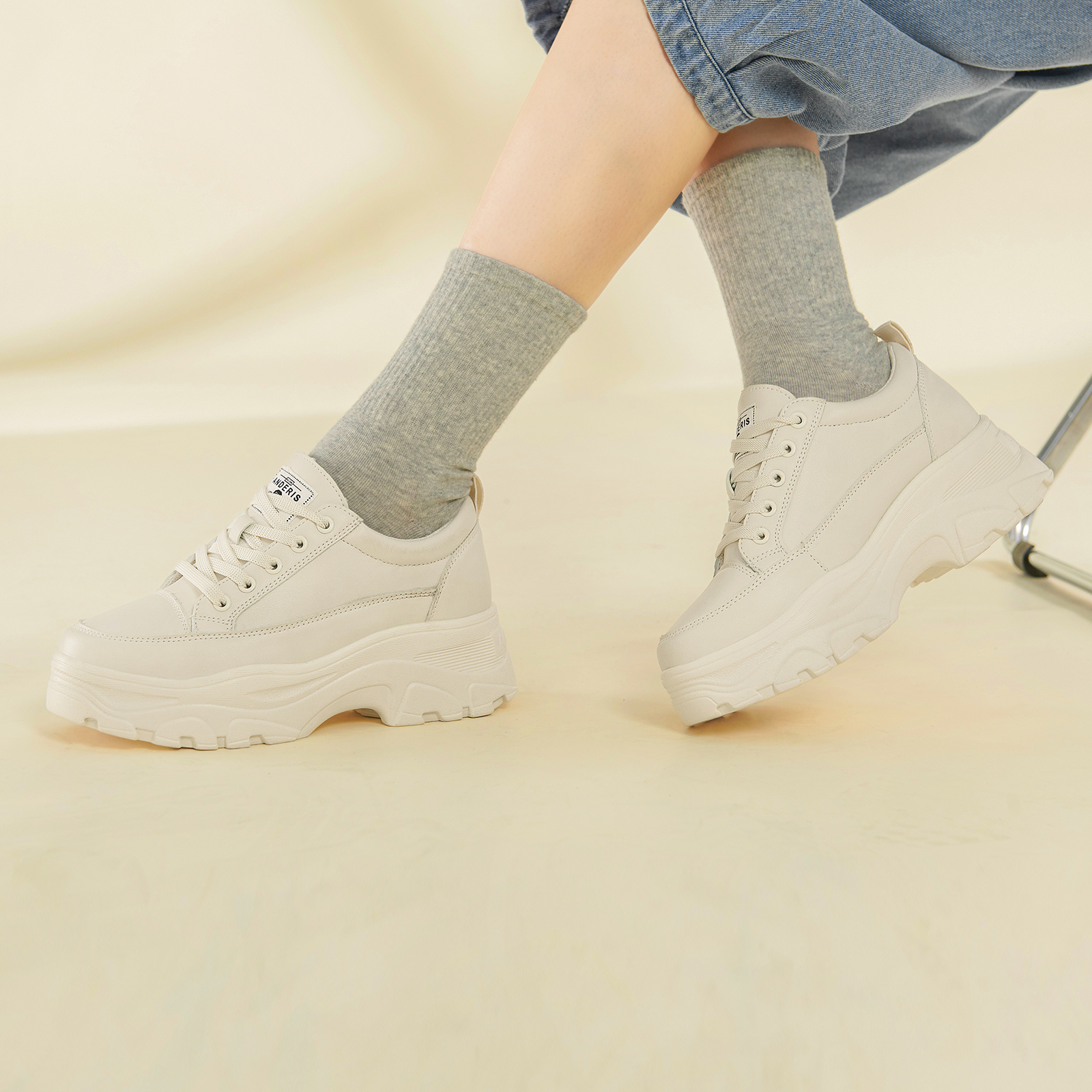 厚底スニーカー レディース 7cm 