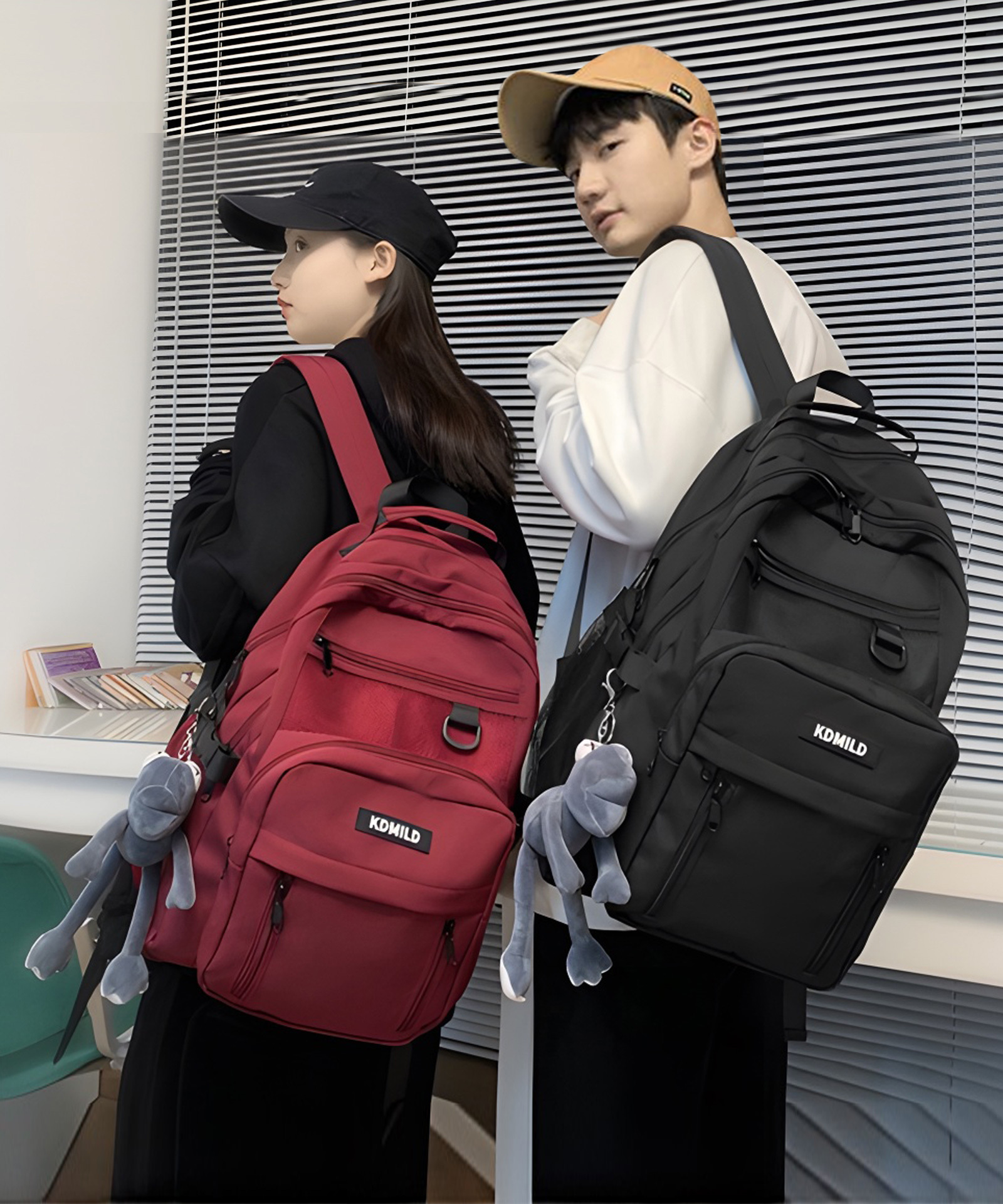 ★新入学応援！★可愛いキーホルダー付き★ リュック レディース リュックサック バックパック メンズ 男女兼用 ナイロン 大容量