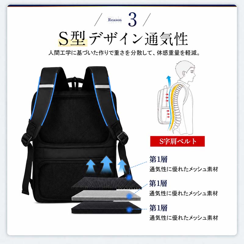 ビジネスリュック 完全防水 大容量 軽量 充電 15.6インチ 防水 ノートpc 30l usbポート 出張 旅行 機内持ち込みサイズ 1895