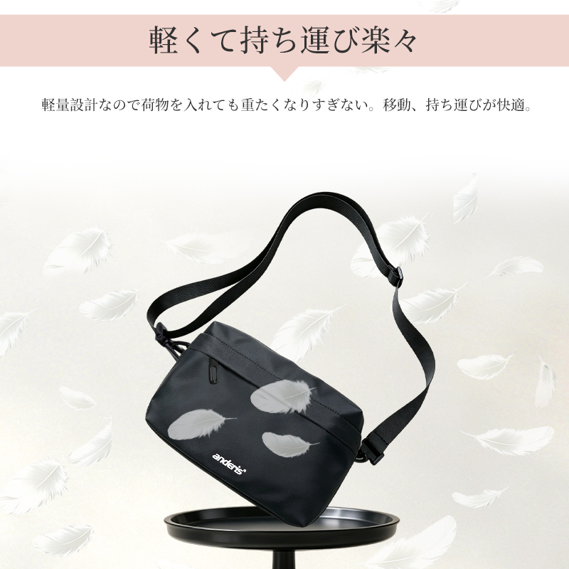 【エコ素材｜爆安せール3,320円】ショルダーバッグ メンズ 大容量 撥水 ナイロン 斜めがけ 軽量 コンパクト 通勤 通学 kb05