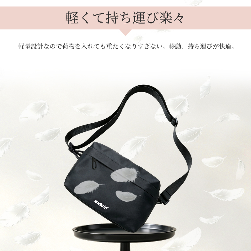 【エコ素材｜爆安せール3,320円】ショルダーバッグ メンズ 大容量 撥水 ナイロン 斜めがけ 軽量 コンパクト 通勤 通学 kb05
