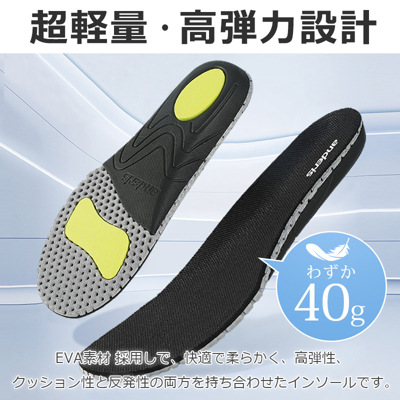 【爆安セール1680円】中敷き インソール 疲れない 中敷 靴 ブーツ 土踏まず 最強 ダイエット 衝撃吸収 xd05