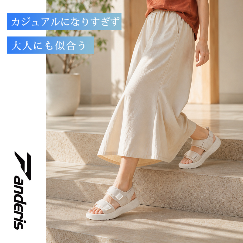 厚底サンダル 美脚 シューズ コンフォートサンダル 幅広 甲高 外反母趾 オフィス l018