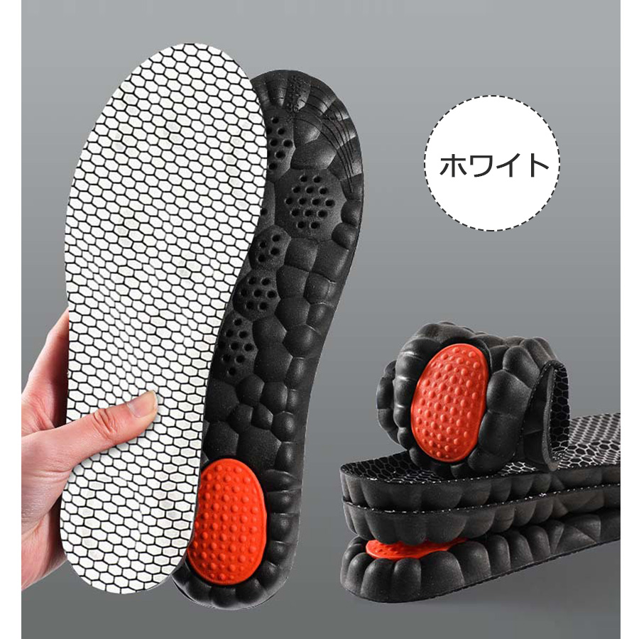 インソール 3D 中敷き 衝撃吸収 反発 土踏まず U字ホールド スポーツ ランニングメンズ レディース スニーカー パンプス 靴の中敷き 負担軽減 はさみで切れる 通気性あり 速乾 リノウル xd02