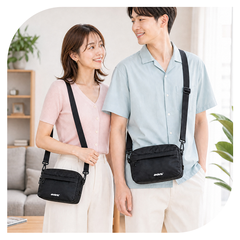 【エコ素材｜爆安せール3,320円】ショルダーバッグ メンズ 大容量 撥水 ナイロン 斜めがけ 軽量 コンパクト 通勤 通学 kb05