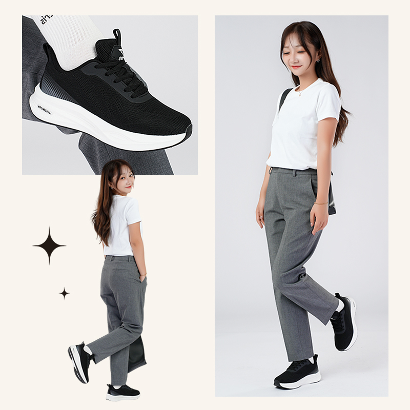 【男女兼用】【立ったまま履ける スニーカー 腰をしっかり守る】レディース スニーカー メンズ 幅広 厚底 白 黒 きれいめ 軽量 ウォーキングシューズ 歩きやすい ニット 通気性 スポーツ ランニングシューズ 人気 韓国 疲れない オシャレ  運動靴 防滑 通学 通勤 高齢者 婦人