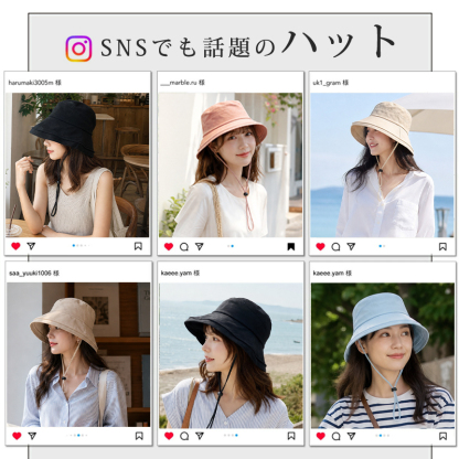 レディース帽子 UVカット つば広 日よけ 折りたたみ かぶる日傘 母の日 運動会 あご紐 小顔効果 完全遮光 洗える yfm1