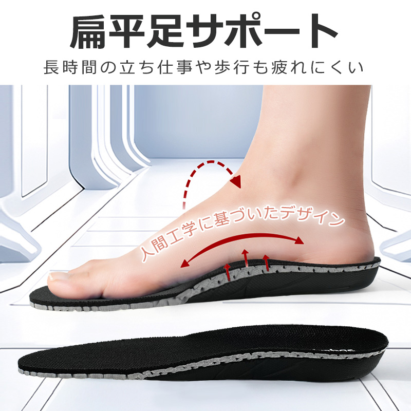 【爆安セール1680円】中敷き インソール 疲れない 中敷 靴 ブーツ 土踏まず 最強 ダイエット 衝撃吸収 xd05