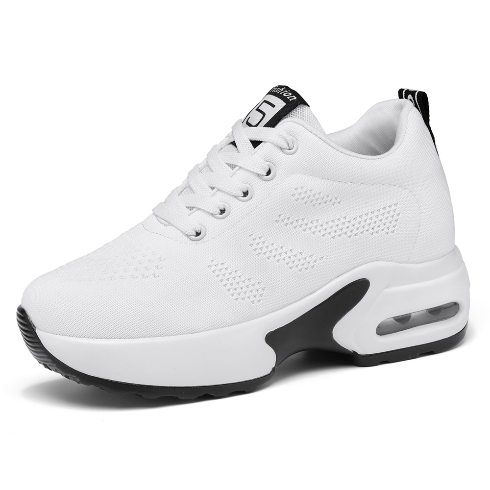 厚底スニーカー インヒールスニーカー 通気 滑りにくい 衝撃吸収